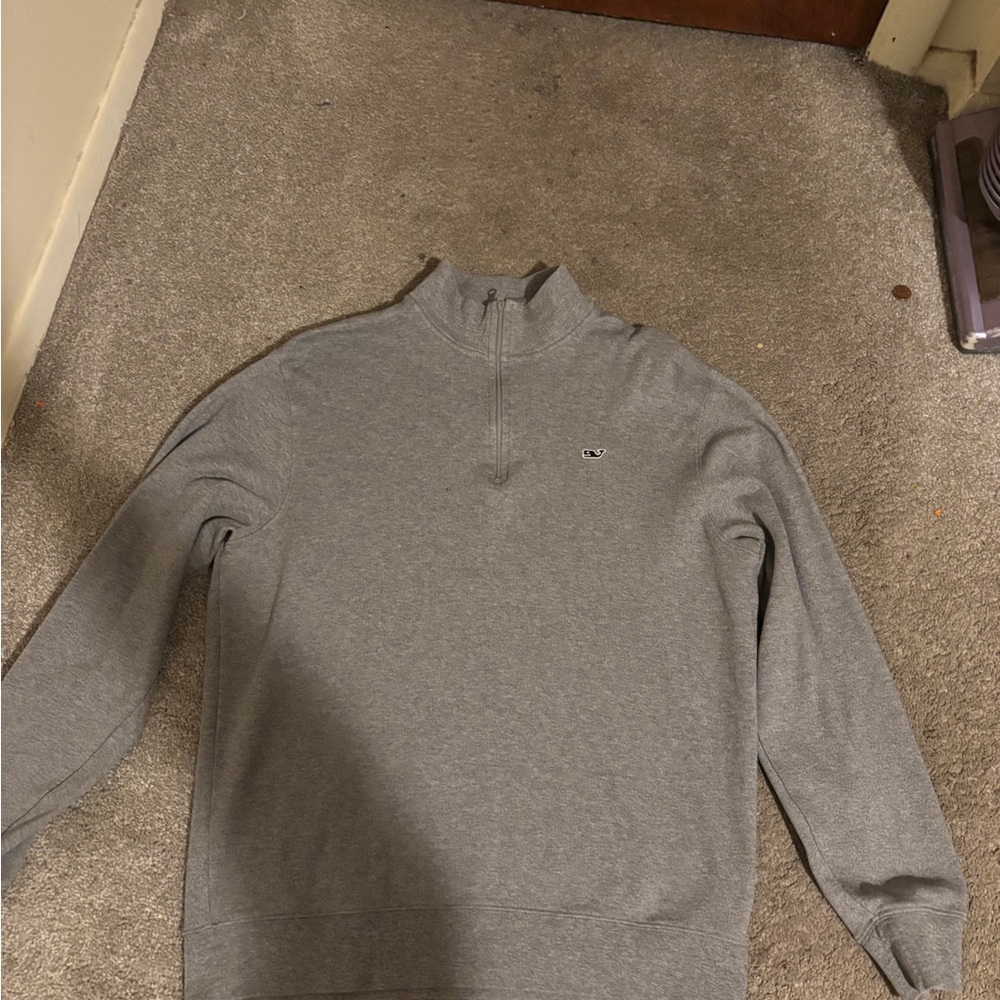 Vineyard Vines Men's Gray Zip-Up Sweater
